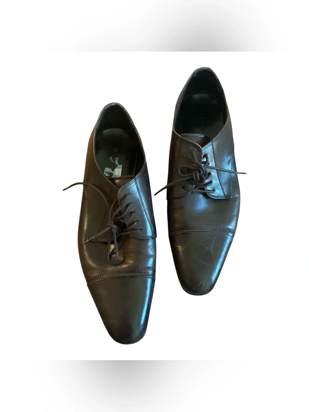 Aldo ALDO Belair Cap Toe Oxford Dress Shoes men's Coco Brown leather